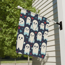DistinctInk Garden & House Banner / Flag with Skelephants and Ghostly Ghouls Design for Halloween