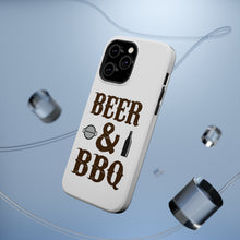 DistinctInk ToughCase for Apple iPhone, Compatible with MagSafe Charging - Beer & Barbecue BBQ