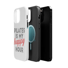 DistinctInk ToughCase for Apple iPhone, Compatible with MagSafe Charging - Pilates is My Happy Hour