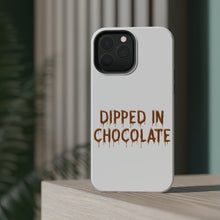 DistinctInk ToughCase for Apple iPhone, Compatible with MagSafe Charging - Dipped in Chocolate