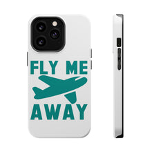 DistinctInk ToughCase for Apple iPhone, Compatible with MagSafe Charging - Fly Me Away - Travel