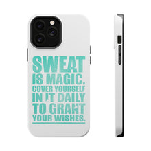 DistinctInk ToughCase for Apple iPhone, Compatible with MagSafe Charging - Sweat is Magic Cover Yourself Daily Grand Wishes