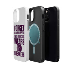 DistinctInk ToughCase for Apple iPhone, Compatible with MagSafe Charging - Forget Glass Slippers Princess Wears Sneakers