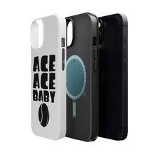 DistinctInk ToughCase for Apple iPhone, Compatible with MagSafe Charging - Ace Ace Baby Tennis