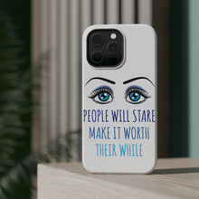 DistinctInk ToughCase for Apple iPhone, Compatible with MagSafe Charging - People Will Stare Make it Worth Their While