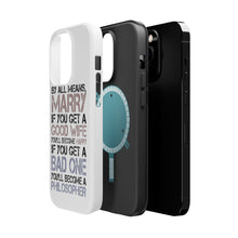 DistinctInk ToughCase for Apple iPhone, Compatible with MagSafe Charging - Marry - Good Wife Become Happy