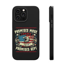 DistinctInk Tough Case for iPhone, Compatible with MagSafe Charging | Trump - Promises Made, Promises Kept | Conservative