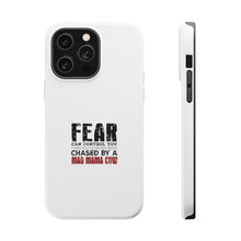 DistinctInk ToughCase for Apple iPhone, Compatible with MagSafe Charging - Never Been Chased By A Mad Mama Cow