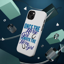 DistinctInk ToughCase for Apple iPhone, Compatible with MagSafe Charging - Once The Horse Girl Always The Horse Girl