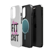 DistinctInk ToughCase for Apple iPhone, Compatible with MagSafe Charging - Being Fit is the $hit