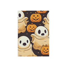 DistinctInk Garden & House Banner / Flag with Ghost Skeleton Pumpkin Pattern Design for Halloween
