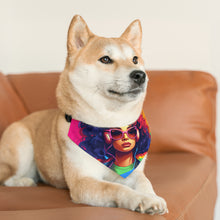 DistinctInk Adjustable Pet Banana Collar with Living a Full Life Design for LGBTQ+ Pride