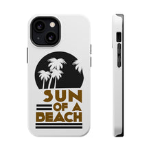 DistinctInk ToughCase for Apple iPhone, Compatible with MagSafe Charging - Sun of a Beach