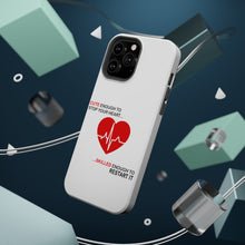 DistinctInk ToughCase for Apple iPhone, Compatible with MagSafe Charging - Cute Enough To Stop Your Heart Skilled Restart