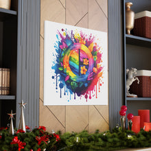 DistinctInk Canvas Wall Art with The Road to Fulfillment for LGBTQ+ Pride