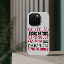DistinctInk ToughCase for Apple iPhone, Compatible with MagSafe Charging - Strongest Women are Mechanical Engineers