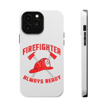 DistinctInk ToughCase for Apple iPhone, Compatible with MagSafe Charging - Firefighter - Always Ready