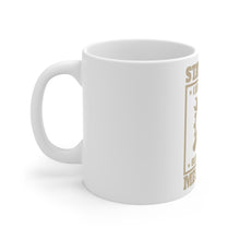 DistinctInk Glossy White Coffee / Tea Mug - Stay Well Lubricated Sleep With a Mechanic
