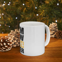 DistinctInk Glossy White Coffee / Tea Mug - Gym Now Tacos Later