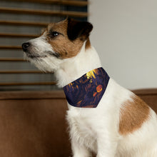 DistinctInk Adjustable Pet Banana Collar with Ghostly Ghouls in the Graveyard Design for Halloween