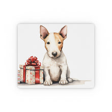 DistinctInk Mouse Pad - 1/4" Foam Rubber - Miniature Bull Terrier Puppy Drawing