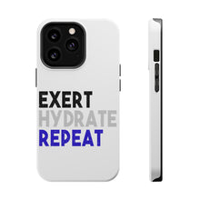 DistinctInk ToughCase for Apple iPhone, Compatible with MagSafe Charging - Exert Hydrate Repeat