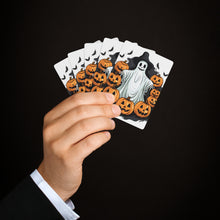 DistinctInk Playing / Poker Cards with Ghost Skeleton Pumpkins Pattern Design for Halloween