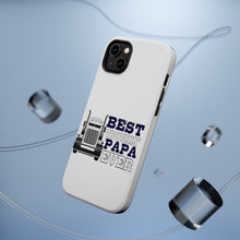 DistinctInk ToughCase for Apple iPhone, Compatible with MagSafe Charging - Best Truckin' Papa Ever