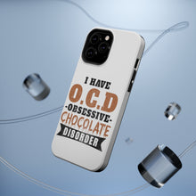 DistinctInk ToughCase for Apple iPhone, Compatible with MagSafe Charging - OCD Obsessive Chocolate Disorder