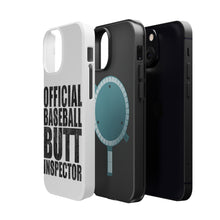 DistinctInk ToughCase for Apple iPhone, Compatible with MagSafe Charging - Official Baseball Butt Inspector