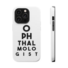 DistinctInk ToughCase for Apple iPhone, Compatible with MagSafe Charging - Ophthalmologist Eye Chart