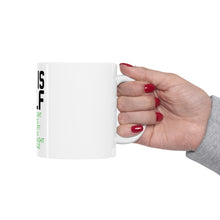 DistinctInk Glossy White Coffee / Tea Mug - Life is Golf Slice Hook Straight Miracle