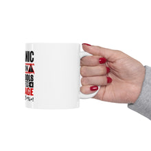 DistinctInk Glossy White Coffee / Tea Mug - Mechanic Flying Tools & Offensive Language
