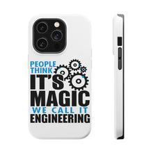 DistinctInk ToughCase for Apple iPhone, Compatible with MagSafe Charging - People Think It's Magic It's Engineering