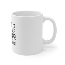 DistinctInk Glossy White Coffee / Tea Mug - You Set It IN The Air And I'll Hit It Anywhere