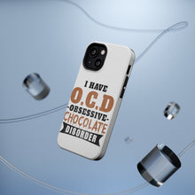 DistinctInk ToughCase for Apple iPhone, Compatible with MagSafe Charging - OCD Obsessive Chocolate Disorder