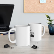 DistinctInk Glossy White Coffee / Tea Mug - Choose Your Weapon - Chef Knives
