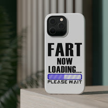 DistinctInk ToughCase for Apple iPhone, Compatible with MagSafe Charging - Fart Now Loading - Please Wait
