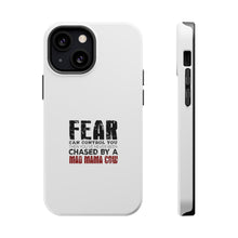 DistinctInk ToughCase for Apple iPhone, Compatible with MagSafe Charging - Never Been Chased By A Mad Mama Cow