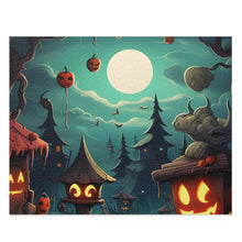 DistinctInk Jigsaw Puzzle with Trick or Treat Fun Design for Halloween