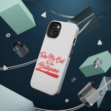 DistinctInk ToughCase for Apple iPhone, Compatible with MagSafe Charging - Take Me Out to the Ballgame Baseball