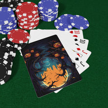 DistinctInk Playing / Poker Cards with Haunted Evening Nightmare Design for Halloween