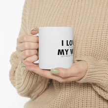 DistinctInk Glossy White Coffee / Tea Mug - Love When My Wife Lets Me Go to Casino