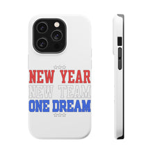DistinctInk ToughCase for Apple iPhone, Compatible with MagSafe Charging - New Year New Team One Dream