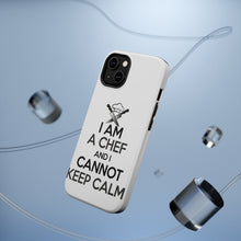 DistinctInk ToughCase for Apple iPhone, Compatible with MagSafe Charging - I Am the Chef Cannot Keep Calm