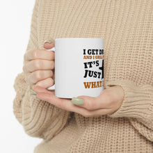 DistinctInk Glossy White Coffee / Tea Mug - I Get Drunk & Grill Things