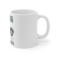 DistinctInk Glossy White Coffee / Tea Mug - Spontaneously Talking About Motorcycles