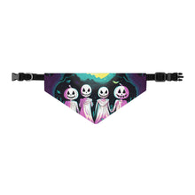 DistinctInk Adjustable Pet Banana Collar with Exploring the Unknown Design for Halloween LGBTQ+ Pride