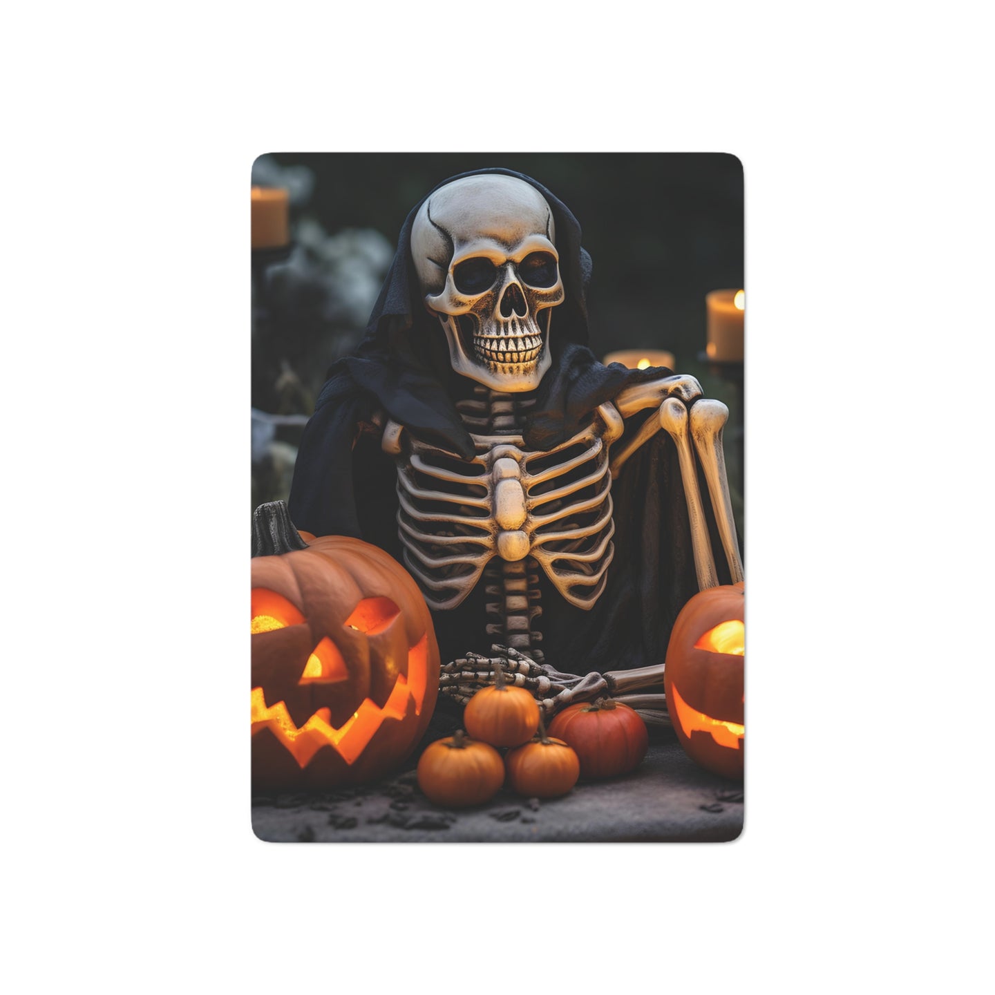 DistinctInk Playing / Poker Cards with Skellington's Spooky Soiree Design for Halloween