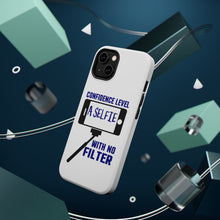 DistinctInk ToughCase for Apple iPhone, Compatible with MagSafe Charging - Confidence Level Selfie with No Filter